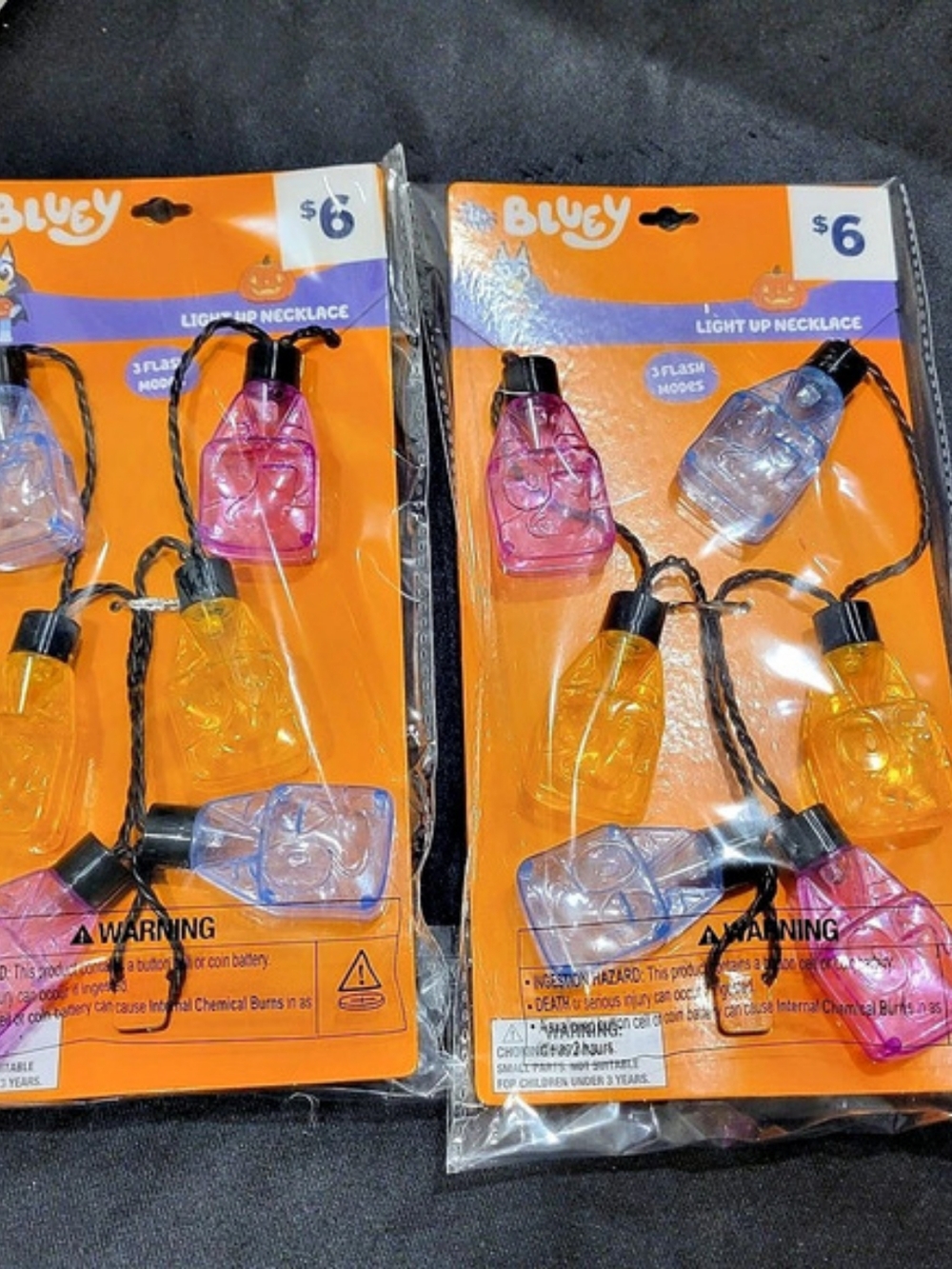Bluey Light Up Necklace 2-Pack